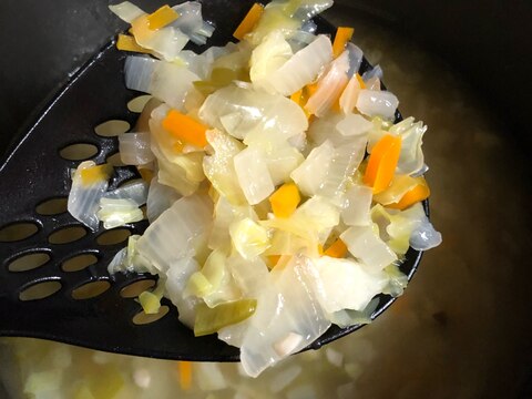 離乳食　圧力鍋で野菜ゴロゴロスープ
